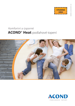 ACOND® Heat - Podlahové topení