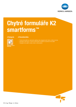 Chytré formuláře K2 smartforms™