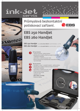 EBS 250 HandJet EBS 260 HandJet