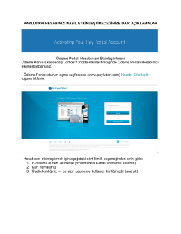 Paylution Hesabınızı nasıl etkinleştireceğinize dair açıklamalar
