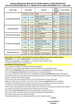 aşkale nenehatun mesleki ve teknik anadolu lisesi müdürlüğü 2015