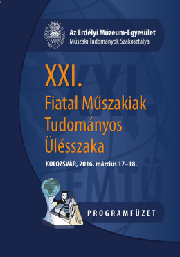 A XXI. FMTÜ (2016) programfüzete itt tölthető le