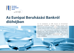 Az Európai Beruházási Bankról dióhéjban