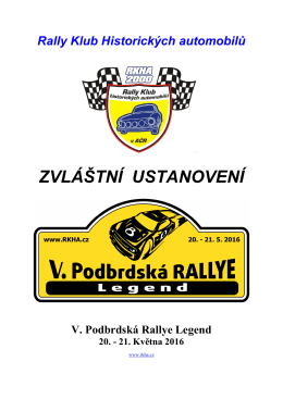 ZDE - Rally klub historických automobilů