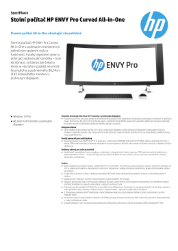 Stolní počítač HP ENVY Pro Curved All-in-One