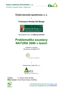 Program - Česká lesnická společnost