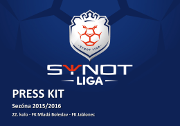press kit - SYNOT liga