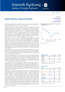 dziennik rynkowy 16.03.2016