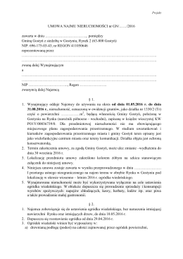 Projekt umowy pdf