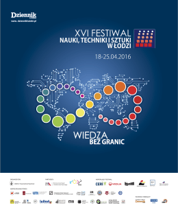 Program Festiwalu - XVI Festiwal Nauki, Techniki i Sztuki