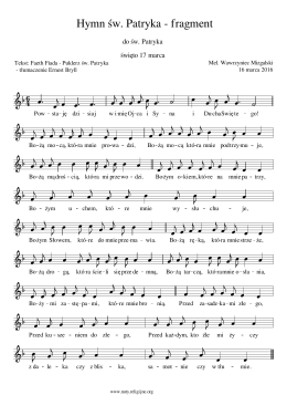 Hymn św. Patryka - fragment