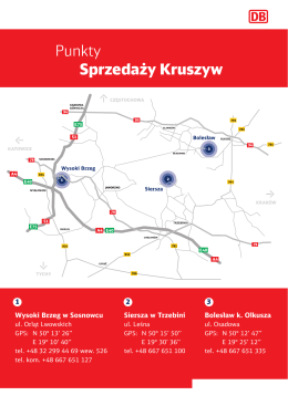 PUNKTY SPRZEDAŻY KRUSZYW