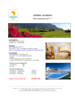 Tenerife - Aguamarina Golf Hotel