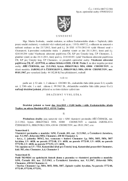 Č.j.: 110 Ex 6867/12-566 Sp.zn. oprávněné osoby