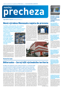 noviny - PRECHEZA as