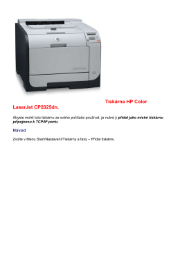 Tiskárna HP Color LaserJet CP2025dn,