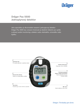 Product information: Dräger Pac 5500