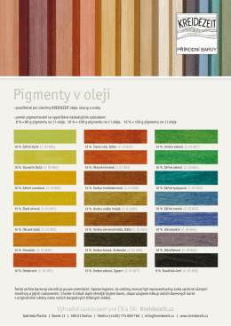 Pigmenty v oleji