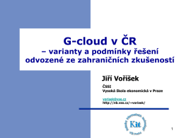 G-cloud v ČR