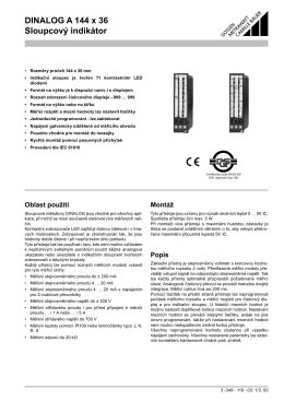 DINALOG A 144 x 36 Sloupcový indikátor - GMC