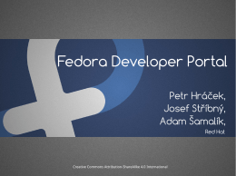 Fedora Developer Portal