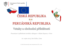 Vztahy a obchodní příležitosti - Česká republika