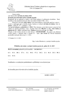 Přihláška ke stažení, ve formátu pdf