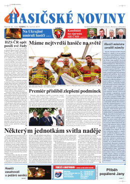 Hasičské noviny č. 12, 26. června 2015