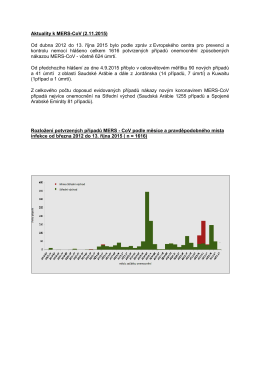 Aktuality k MERS-CoV (02.11.2015)