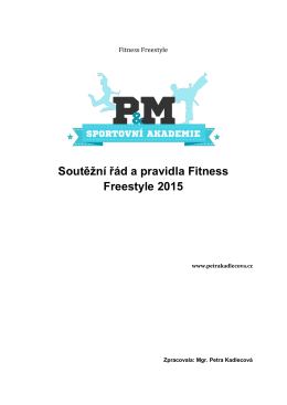 2. fitness freestyle - Sportovní akademie P&M