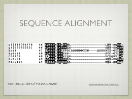 co je sequence alignment?