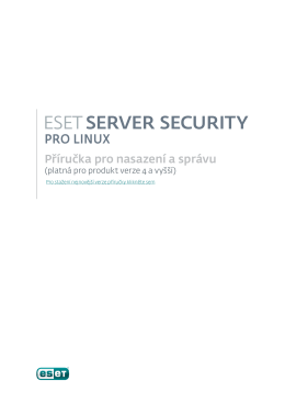 ESET File Security pro Linux/BSD/Solaris