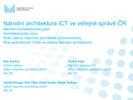 Národní architektura ICT ve veřejné správě ČR
