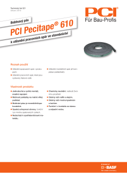 Bobtnavý pás PCI Pecitape ® 610
