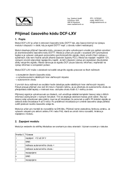 Přijímač časového kódu DCF-LXV
