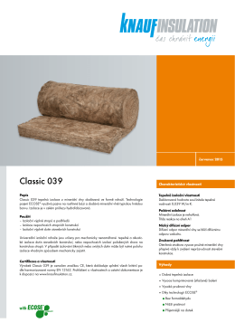 Classic 039 - Knauf Insulation