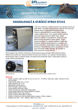 Odizolovací a stáčecí stroj ST215