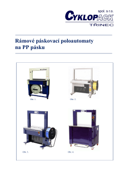 Rámové páskovací poloautomaty na PP pásku