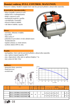 Domácí vodárny FULL CONTROL MAXI INOX