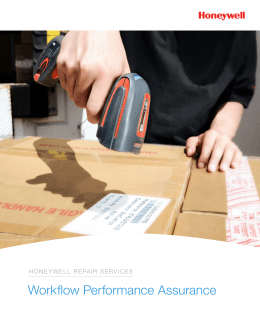 Repair Services Brochure - Honeywell Scanning and Mobility