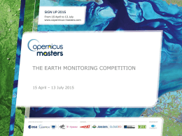 The earth monitoring competition