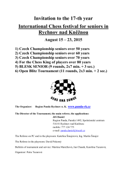 Invitation to the 17-th year International Chess