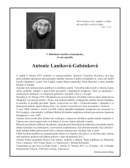 Antonie Laníková-Gabánková