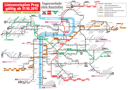 Liniennetzplan Prag gültig ab 31.10.2015