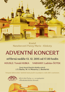Plakát - APLA Jižní Čechy