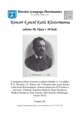 Koncert Klostermann