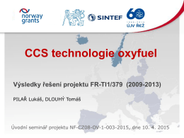 CCS – Oxyfuel