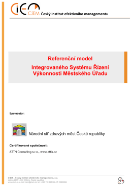 Referenční model Integrovaného Systému Řízení Výkonnosti