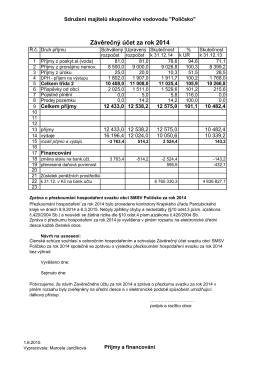 závěrečný účet 2014