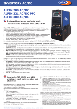 invertory ac/dc alfin 200 ac/dc alfin 221 ac/dc pfc alfin 300 ac/dc